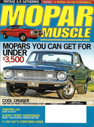 MOPAR MUSCLE 2007 JAN - BIG BLOCK INTAKE TESTS, DEMON